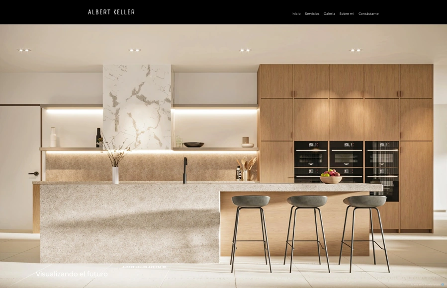 Screenshot from www.albertkellerartist.com