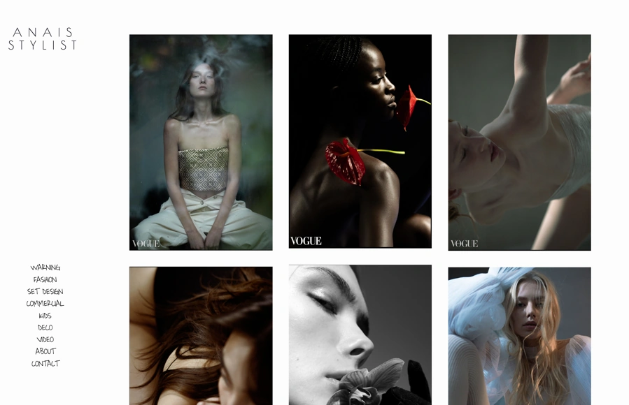 Screenshot from www.anaistylist.com