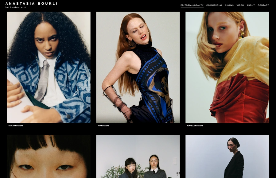 Screenshot from www.anastasiaboukli.com