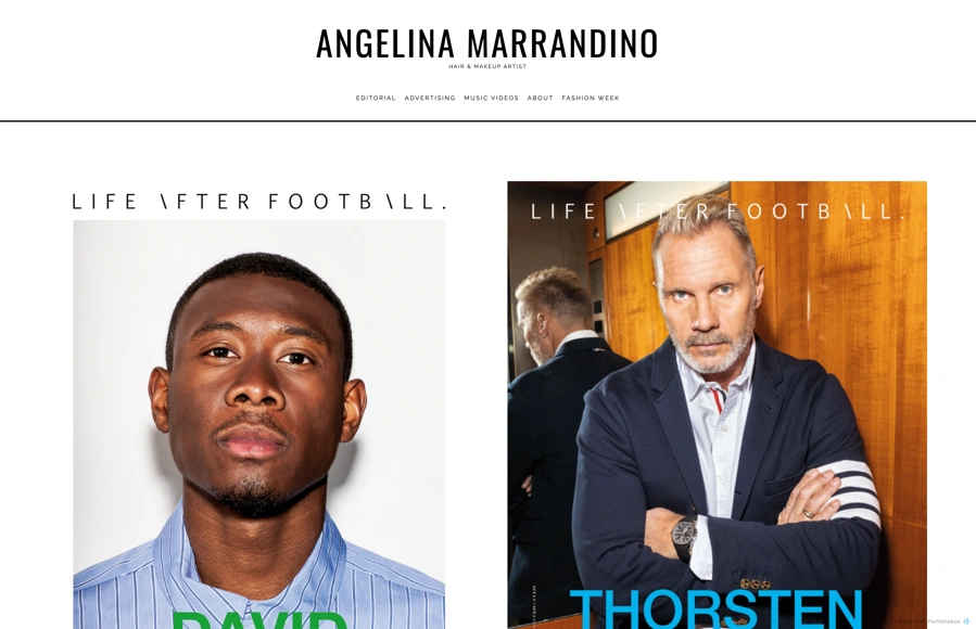 Screenshot from www.angelina-marrandino.com