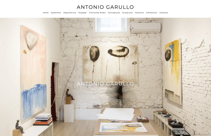 Screenshot from www.antoniogarullo.com