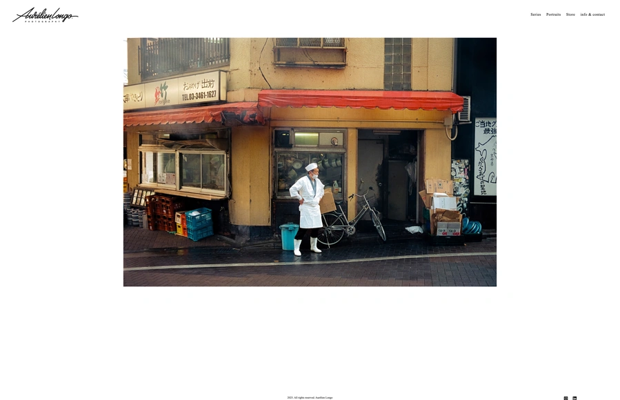 Screenshot from www.aurelienlongo.com