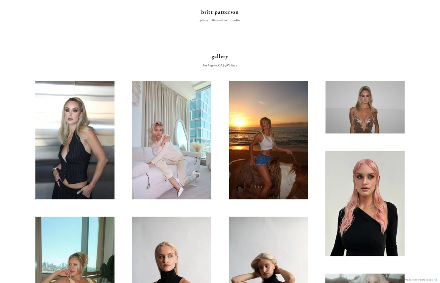 Screenshot from brittanypatterson.portfoliobox.net