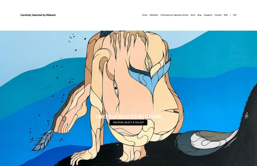 Screenshot from www.carefullyselectedbymakami.com