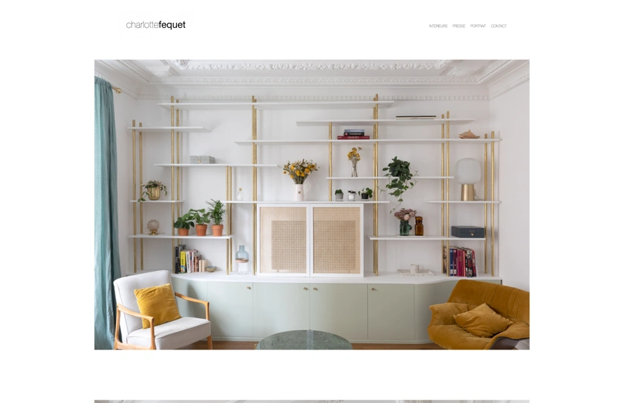 Screenshot from www.charlottefequet.com