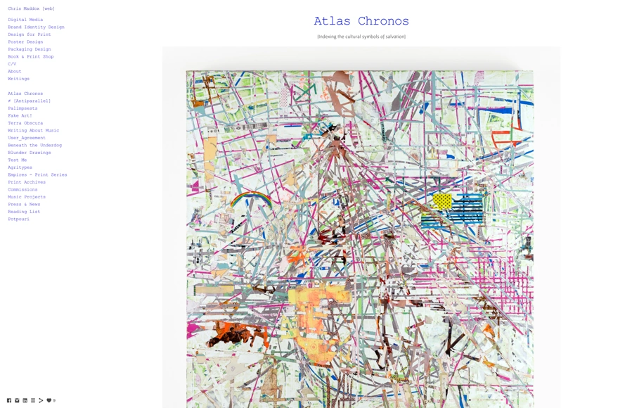 Screenshot from www.chrismaddox.com