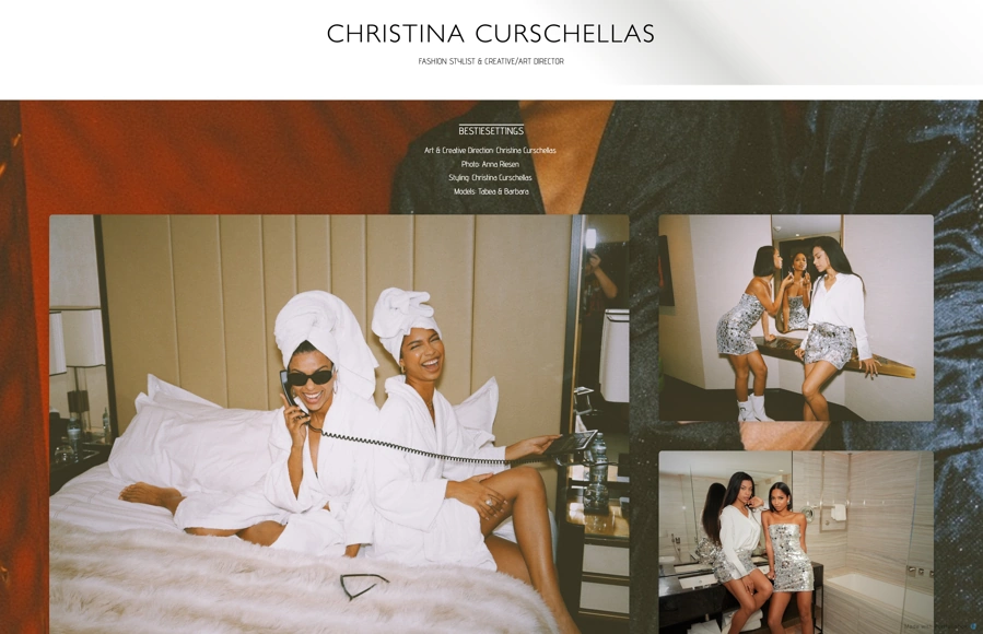 Screenshot from www.christinacurschellas.online