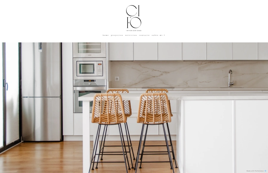 Screenshot from www.cifointeriorismo.com