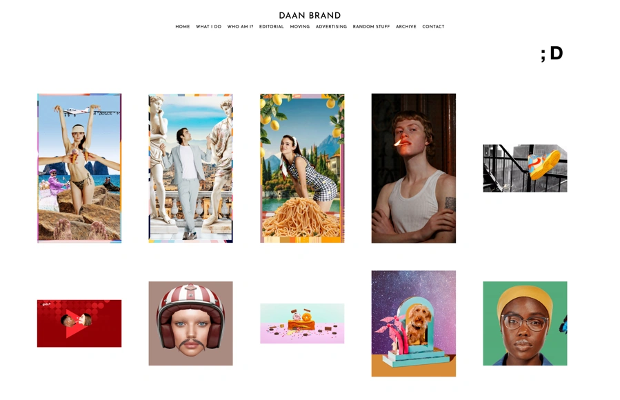 Screenshot from www.daanbrand.com