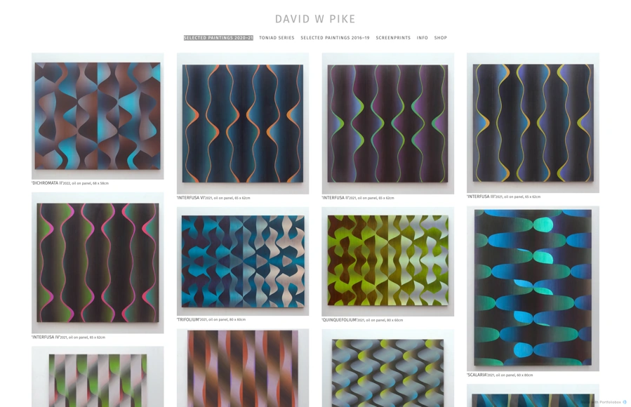 Screenshot from www.davidwpike.com