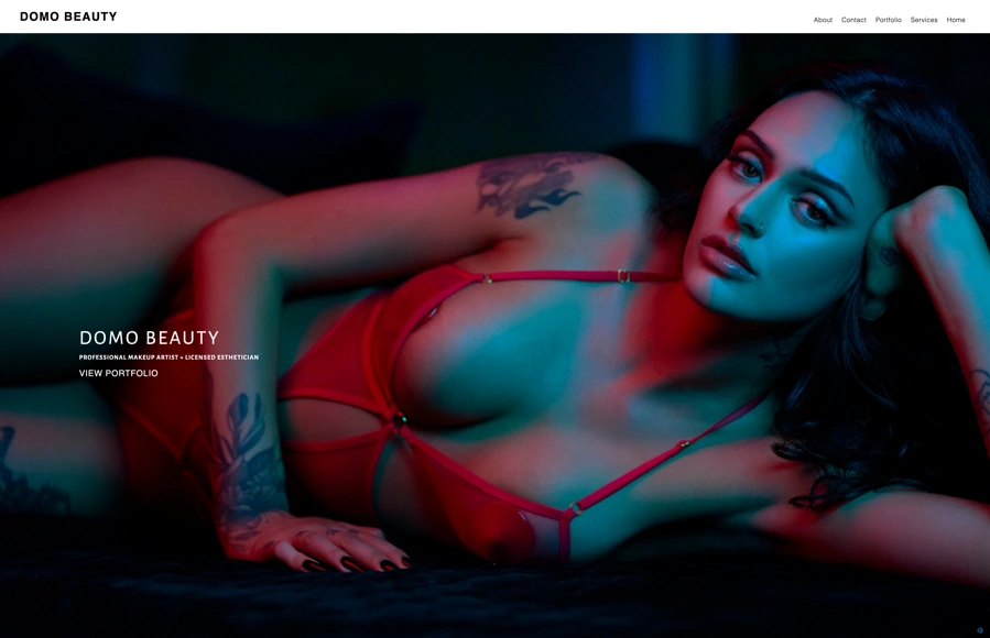 Screenshot from www.domo-beauty.com