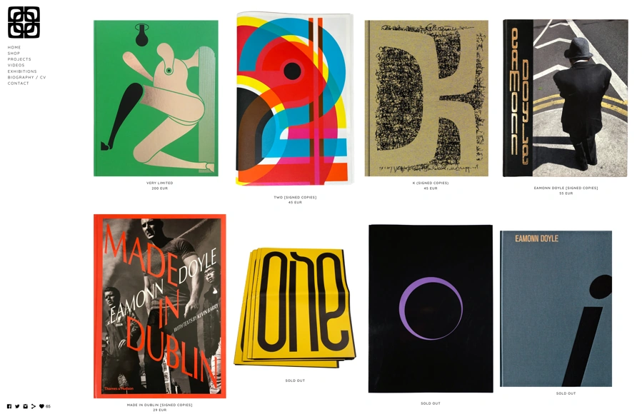 Screenshot from www.eamonndoyle.com