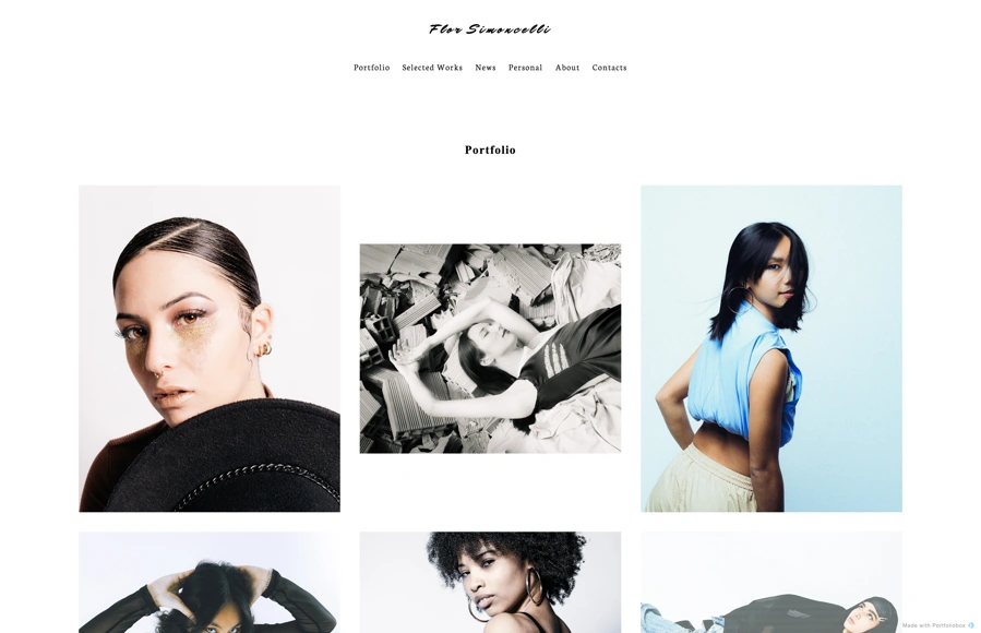 Screenshot from www.florsimoncelli.com