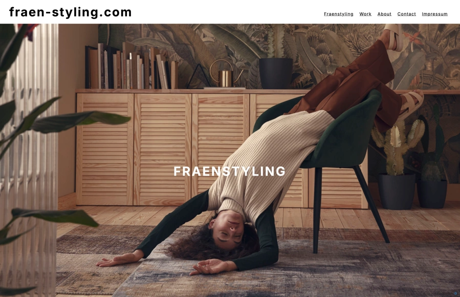 Screenshot from www.fraen-styling.com