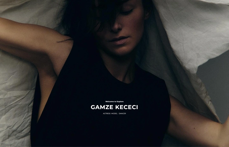 Screenshot from www.gamzekececi.com