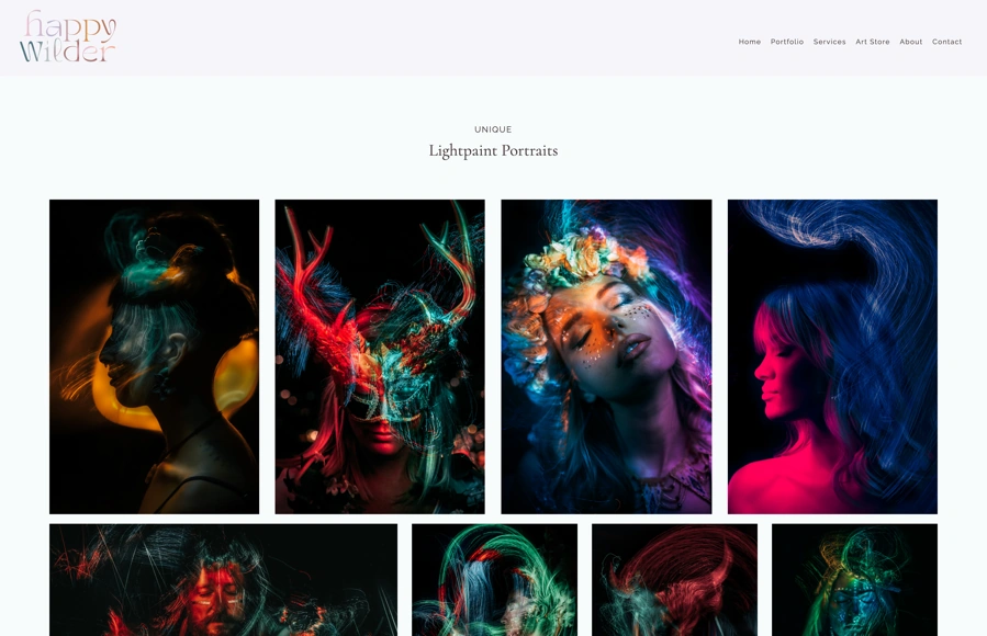 Screenshot from www.happywilder.com