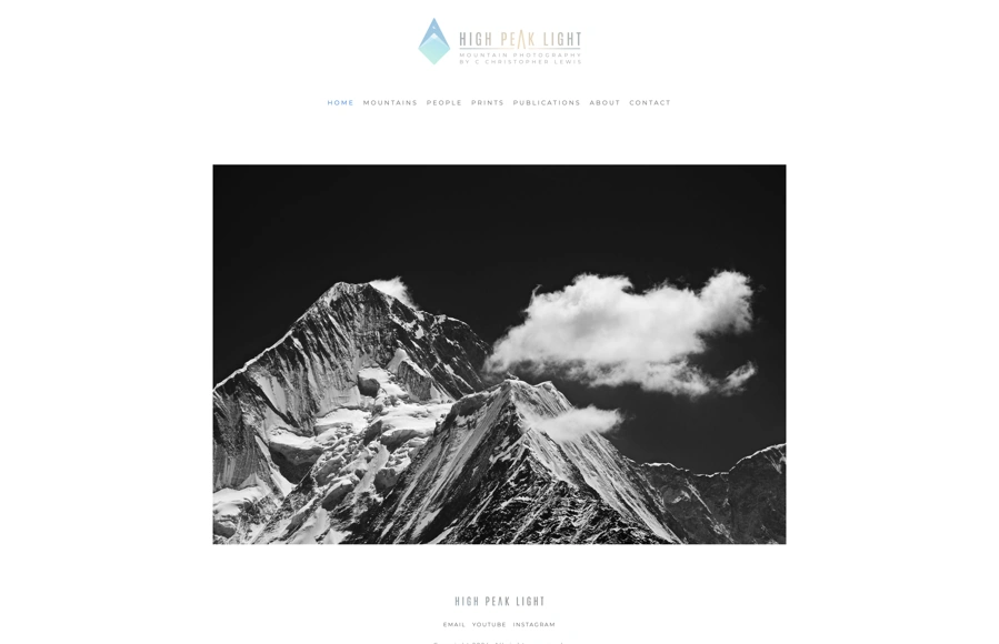 Screenshot from www.highpeaklight.com