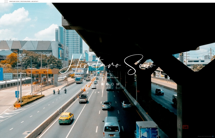 Screenshot from www.hirotarosono.com