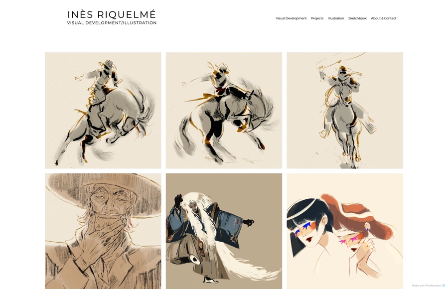 Screenshot from www.inesriquelme.com