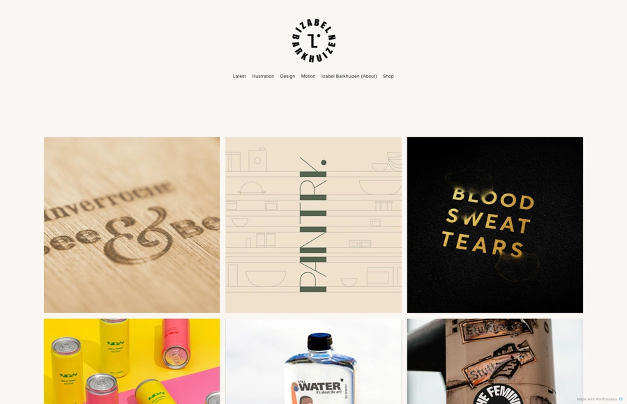 Screenshot from www.izabelbarkhuizen-co.com