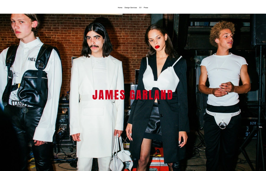 Screenshot from www.jameshgarland.com