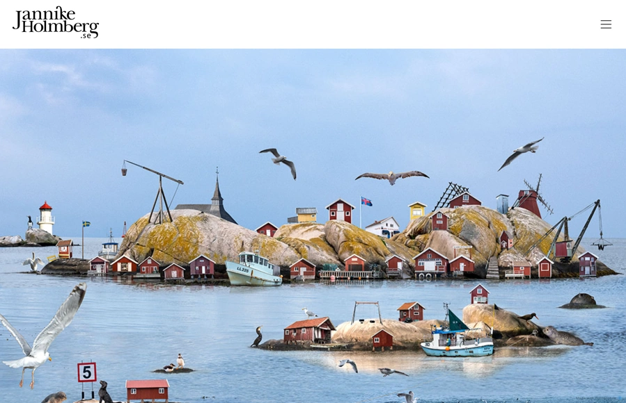 Screenshot from www.jannikeholmberg.se