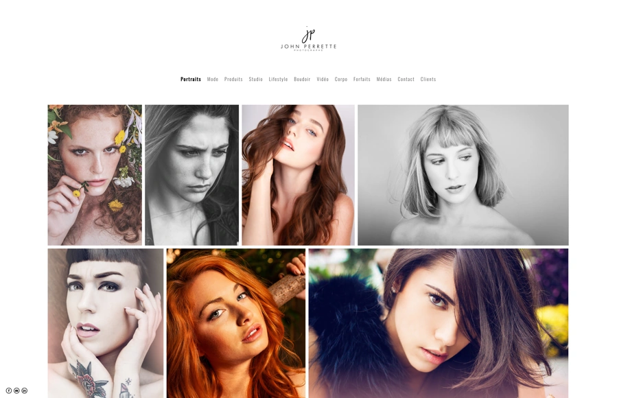 Screenshot from www.johnperrette.com