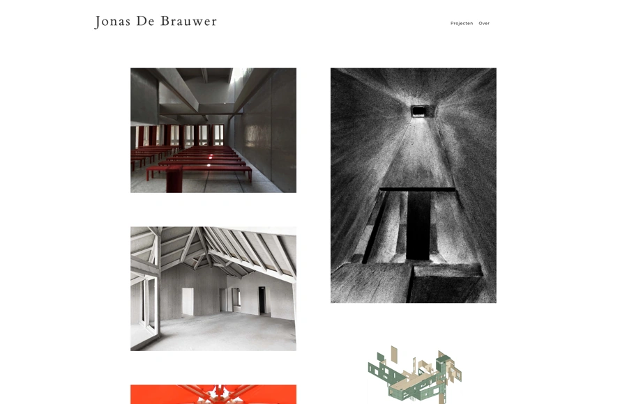 Screenshot from www.jonasdebrauwer.com