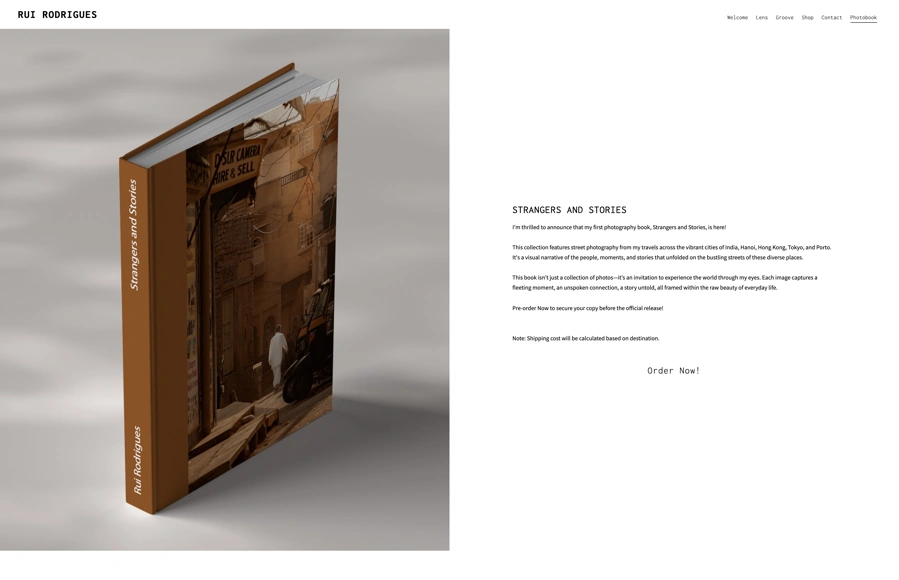 Screenshot from www.lensgroove.net