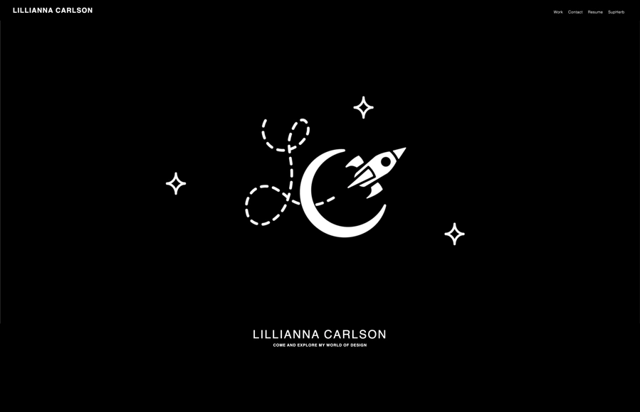 Screenshot from www.lilliannacarlson.com