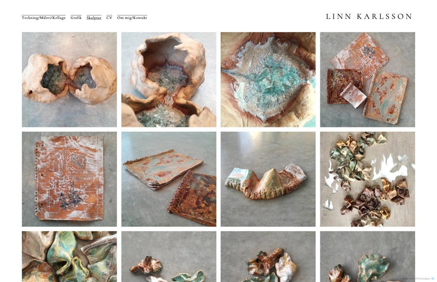 Screenshot from www.linnkarlssonart.com