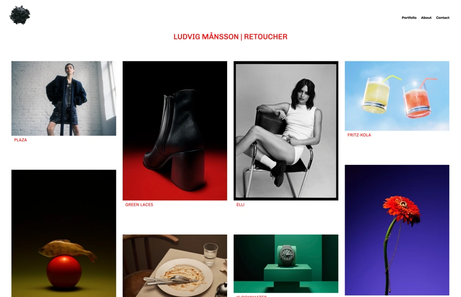 Screenshot from www.luddretouch.se