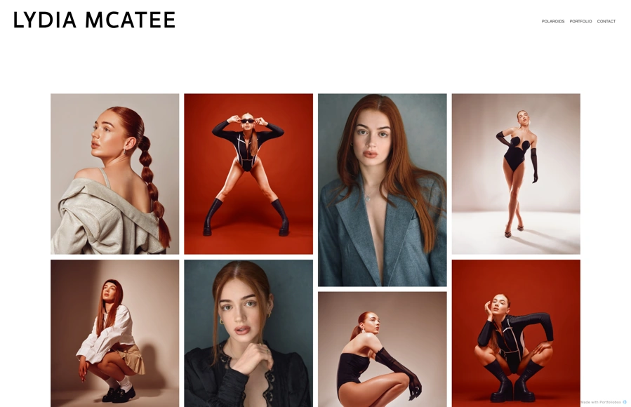 Screenshot from www.lydia-mcatee.com