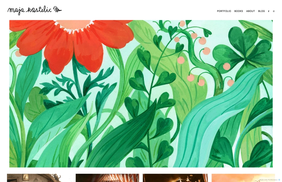 Screenshot from www.majakastelic.com