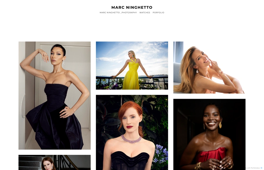 Screenshot from www.marcninghetto.io