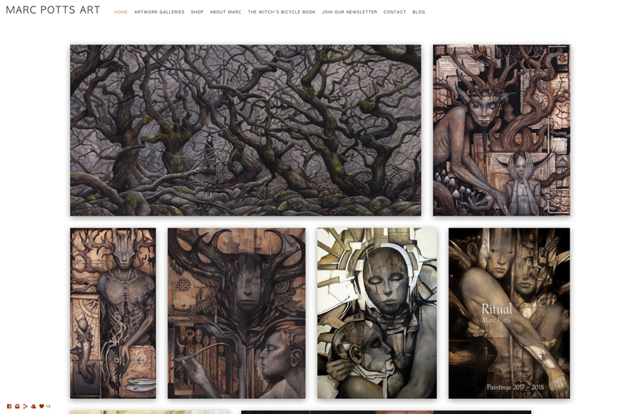 Screenshot from www.marcpottsart.com