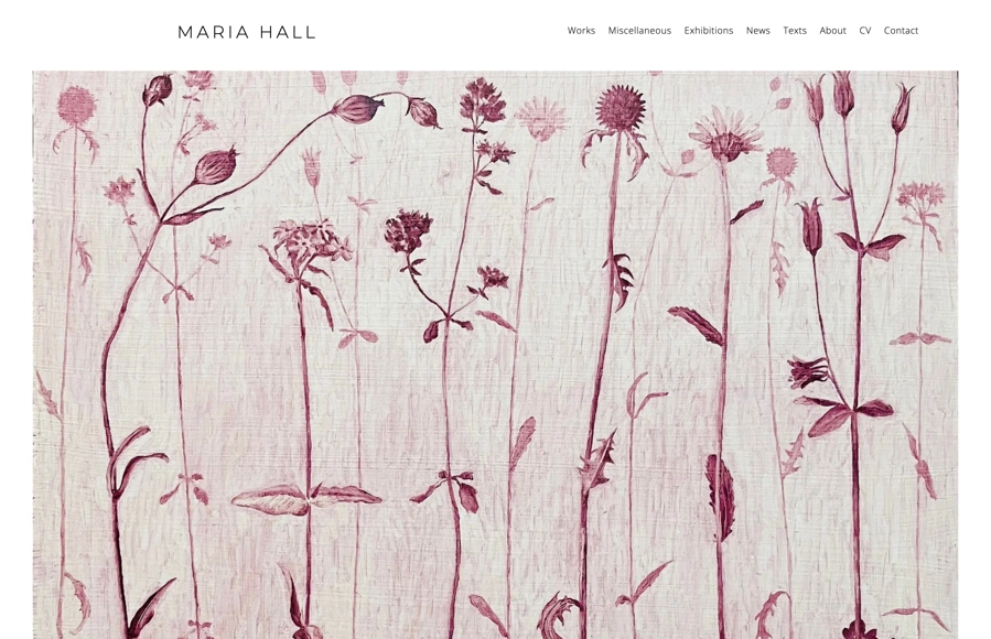 Screenshot from www.mariahall.se