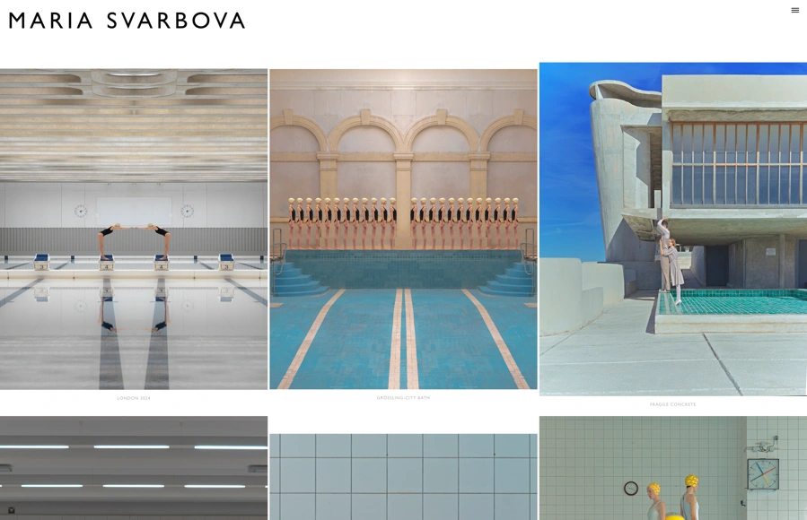 Screenshot from www.mariasvarbova.com