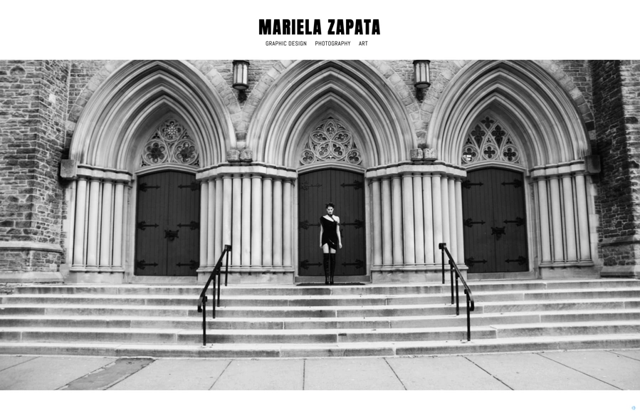 Screenshot from www.marielazapata.com
