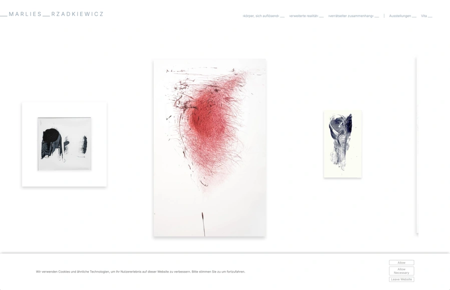 Screenshot from www.marlies-rzadkiewicz.com