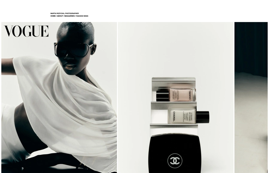 Screenshot from www.martarozycka.com