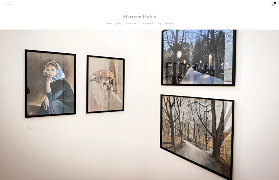 Screenshot from www.martynaholda.com