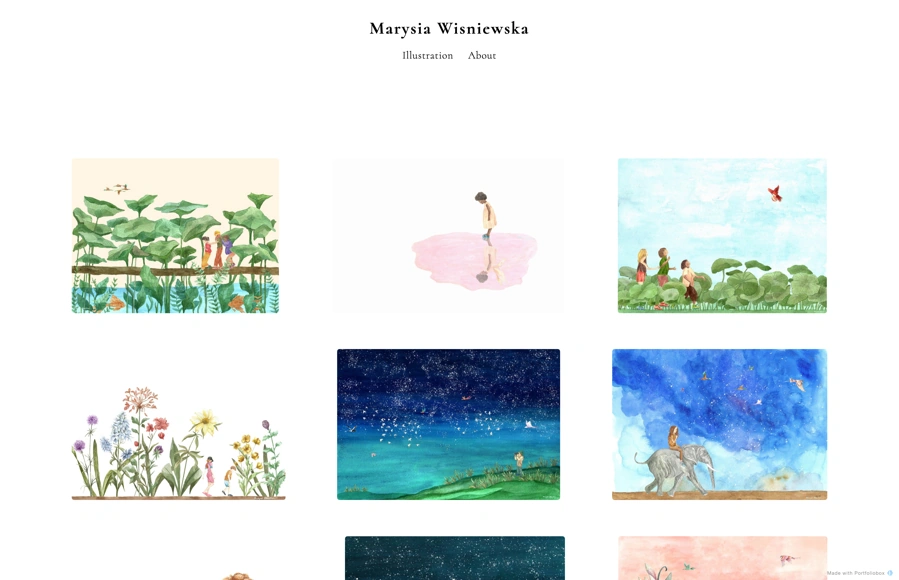 Screenshot from www.marysiawisniewska.com