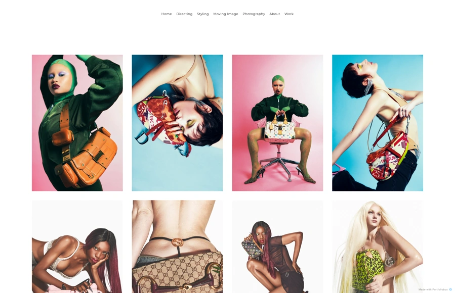 Screenshot from www.mathildemellor.com