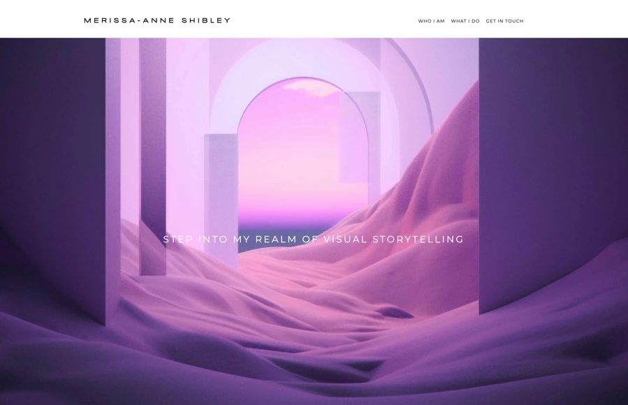 Screenshot from www.merissashibley.com