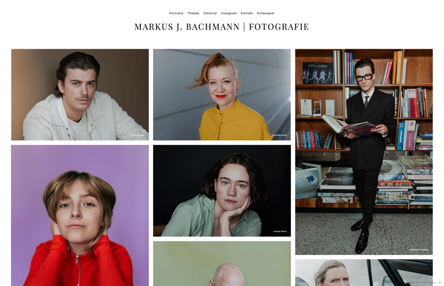 Screenshot from www.mjbachmann-fotografie.com