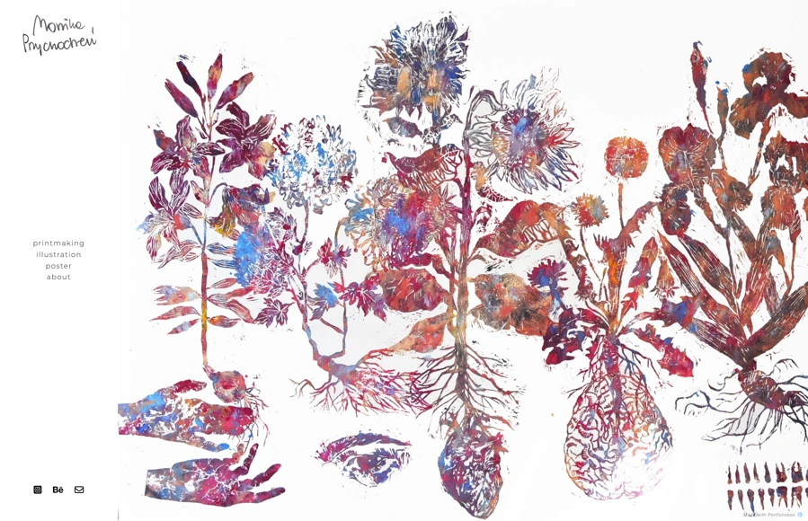 Screenshot from www.monikaprzychodzen.com