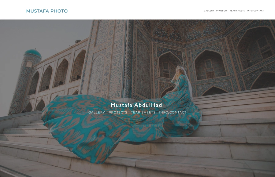 Screenshot from www.mustafaphoto.com