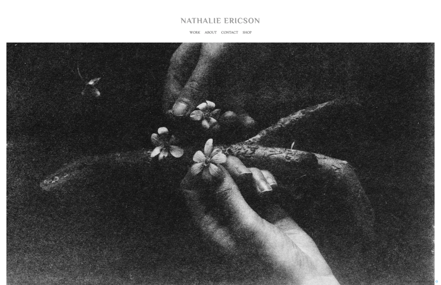 Screenshot from www.nathalieericson.com