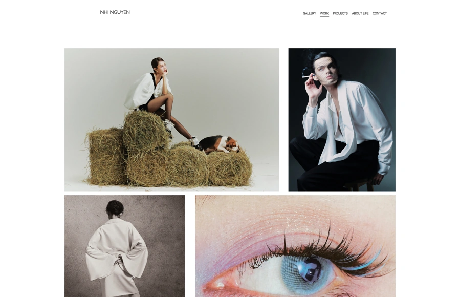 Screenshot from www.nhinguyen.work